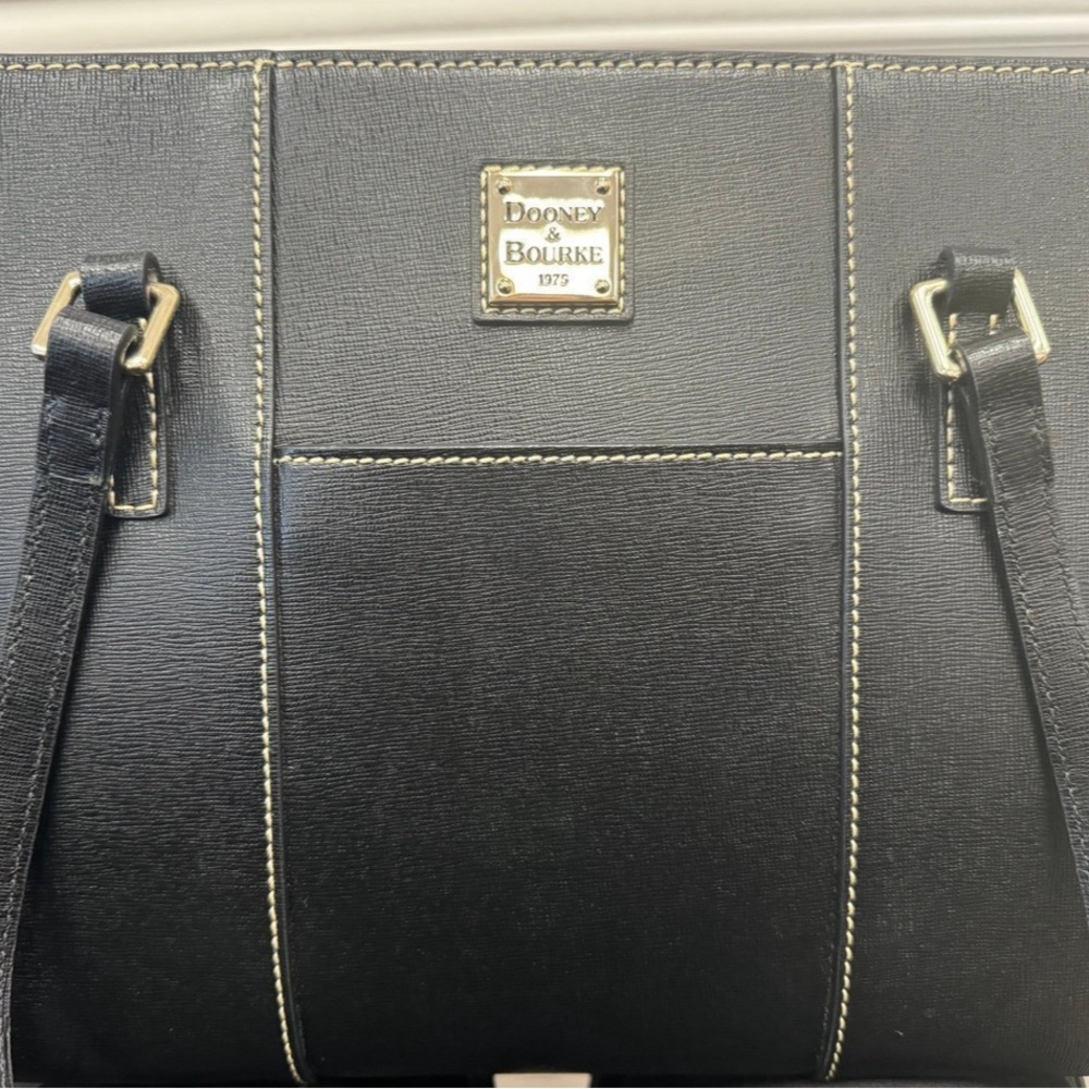 Dooney & Bourke Black Leather Tote Bag